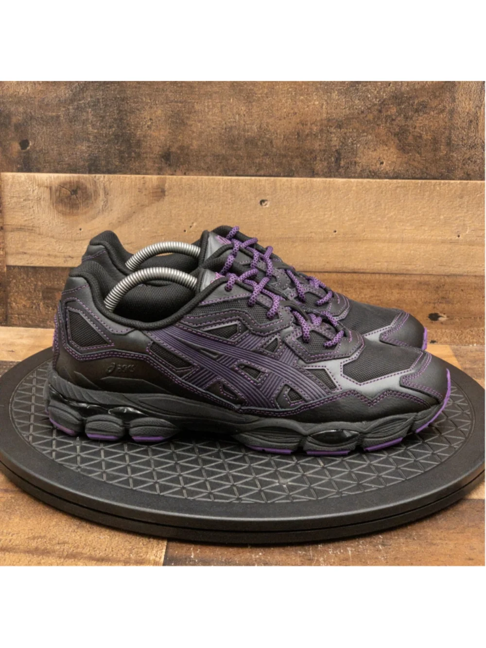 ASICS X NEEDLES GEL NYC BLACK PURPLE 1201B008-001 MENS RUNNING SHOES SIZE 9